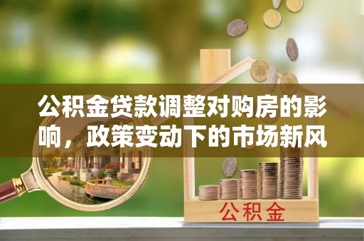 南召公积金贷款调整对购房的影响，政策变动下的市场新风向