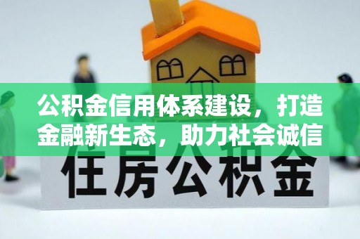 南召公积金信用体系建设，打造金融新生态，助力社会诚信发展