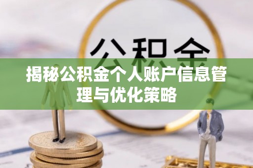 南召揭秘公积金个人账户信息管理与优化策略