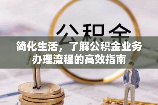南召简化生活，了解公积金业务办理流程的高效指南