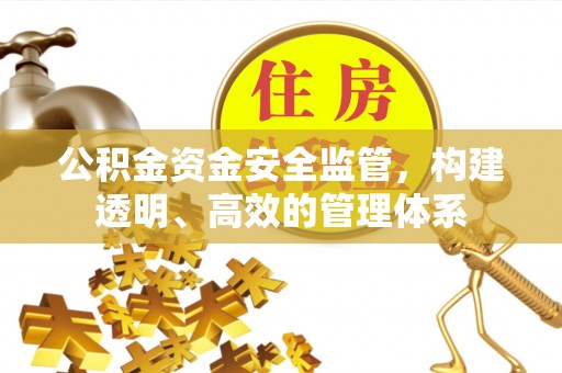 南召公积金资金安全监管，构建透明、高效的管理体系