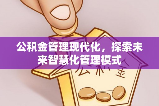 南召公积金管理现代化，探索未来智慧化管理模式