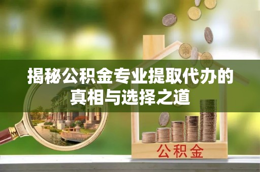 南召揭秘公积金专业提取代办的真相与选择之道