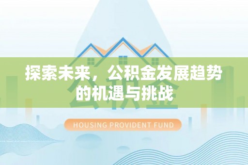 南召探索未来，公积金发展趋势的机遇与挑战