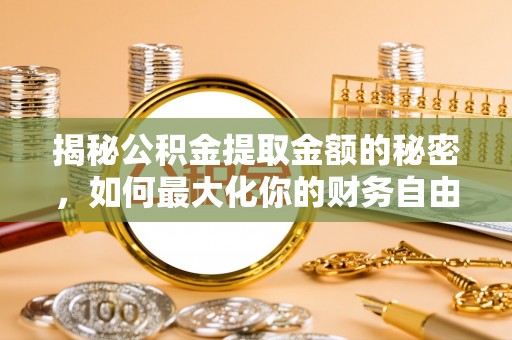 南召揭秘公积金提取金额的秘密，如何最大化你的财务自由