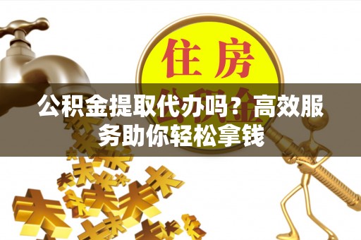 南召公积金提取代办吗？高效服务助你轻松拿钱