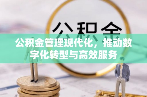 南召公积金管理现代化，推动数字化转型与高效服务