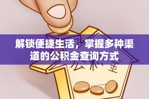 南召解锁便捷生活，掌握多种渠道的公积金查询方式