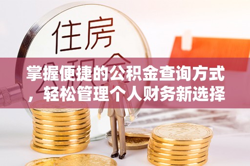 南召掌握便捷的公积金查询方式，轻松管理个人财务新选择